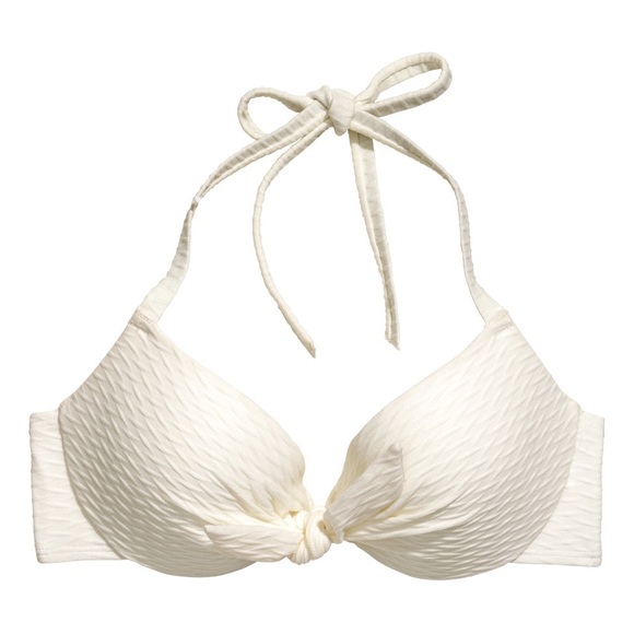 h&m white bikini